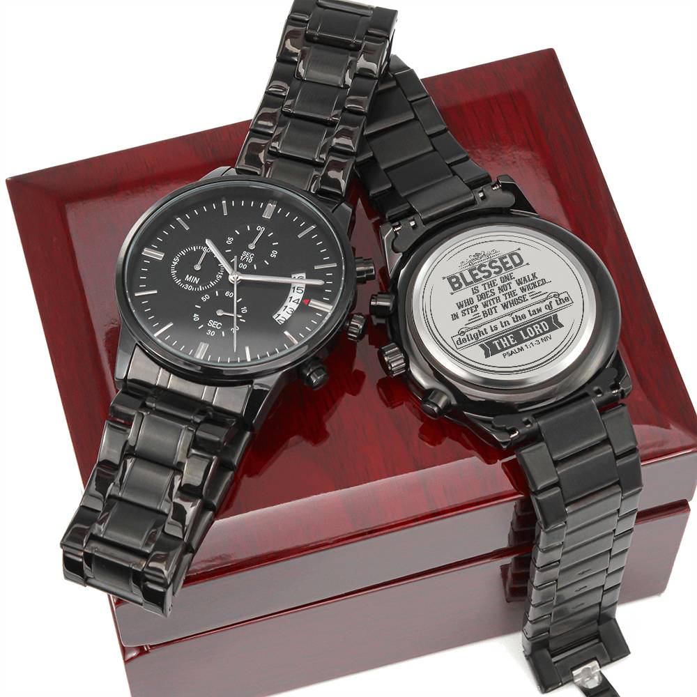 Men's Watch, Blessed is the One, Psalm 1:1-3 NIV