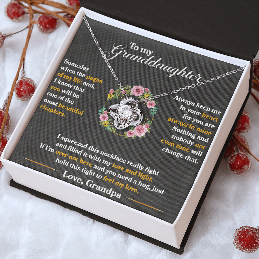 To My Granddaughter, Hold This Tight To Feel My Love