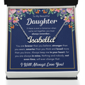 TO MY DAUGHTER BRAVER NAME NECKLACE GIFT SET