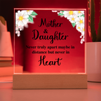 TO MY DAUGHTER DISTANCE SQUARE ACRYLIC PLAQUE