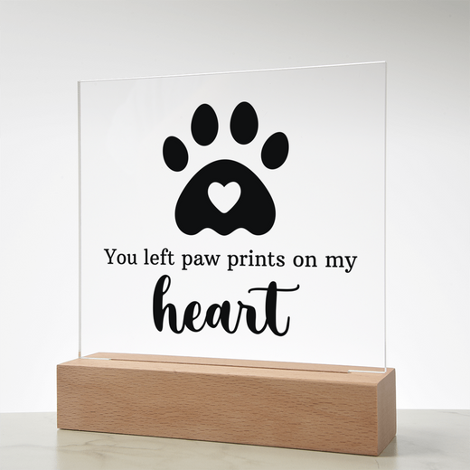 Keepsake Acrylic Bundle - You Left Pawprints In My Heart