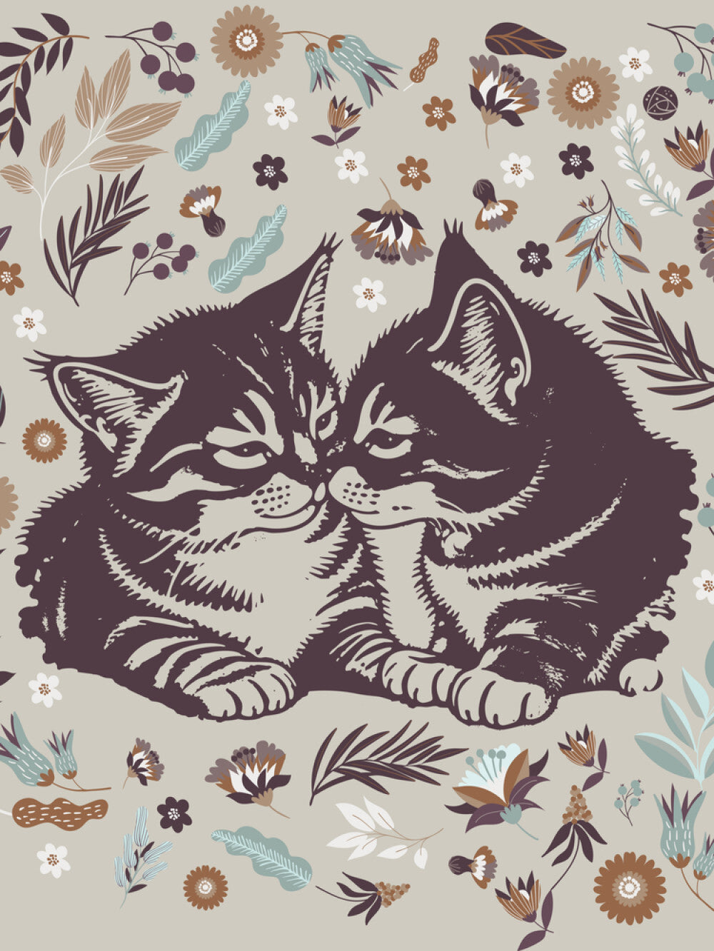 Snuggling Kitties - Woven Blanket
