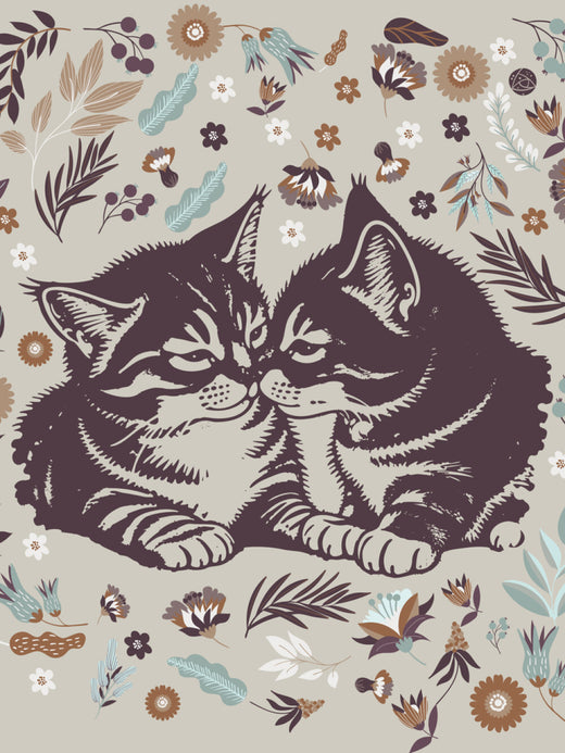 Snuggling Kitties - Woven Blanket